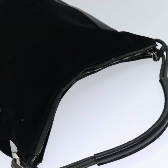 GUCCI Shoulder Bag Suede Black 001 3770 Auth 76389 - Picture 6 of 16